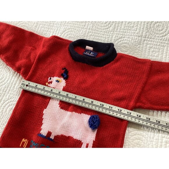 GF Collection Boys/Girls Sweater Made in Peru Size 4 Lama - Picture 5 of 10